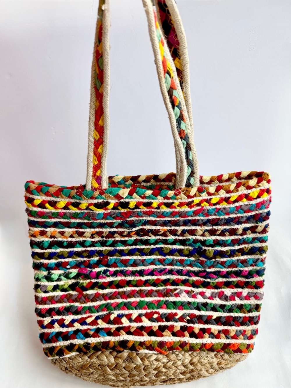 Olivia Miller Woven Straw Tote Bag – Multicolor